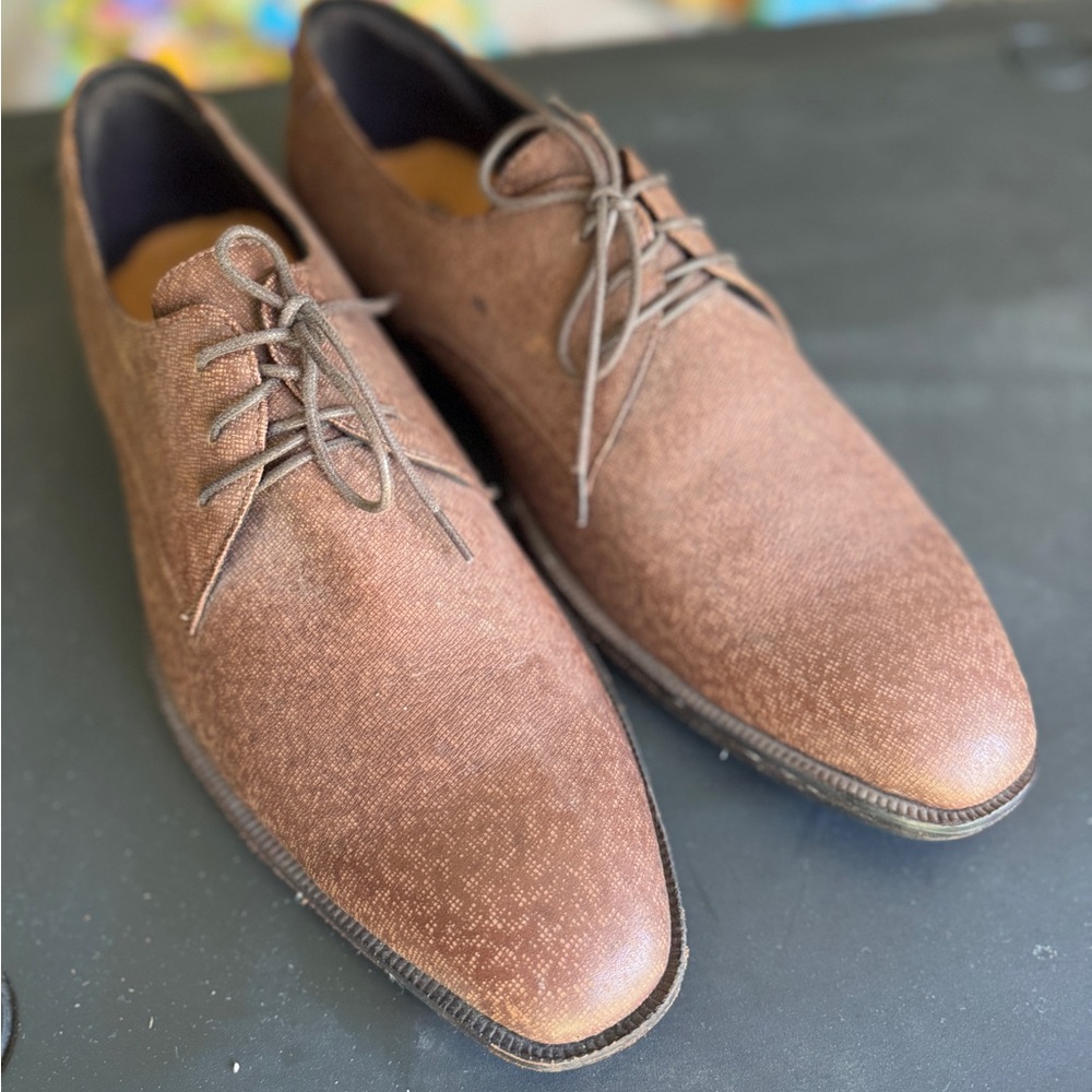 Handmade Yaly Men’s Custom Dress Shoes – Size 11 – Like New Brown Elegant